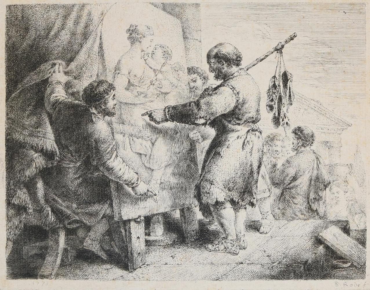 Große Abbildung Nr.1: 132-3991 Rode, Christian Bernhard: (Künstlergraphik)
