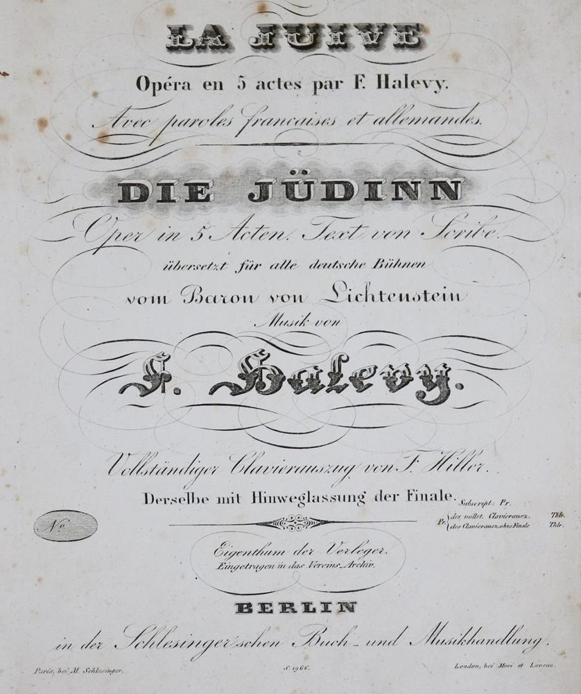 Große Abbildung Nr.1: 132-403 Halevy,J.: (Musik)