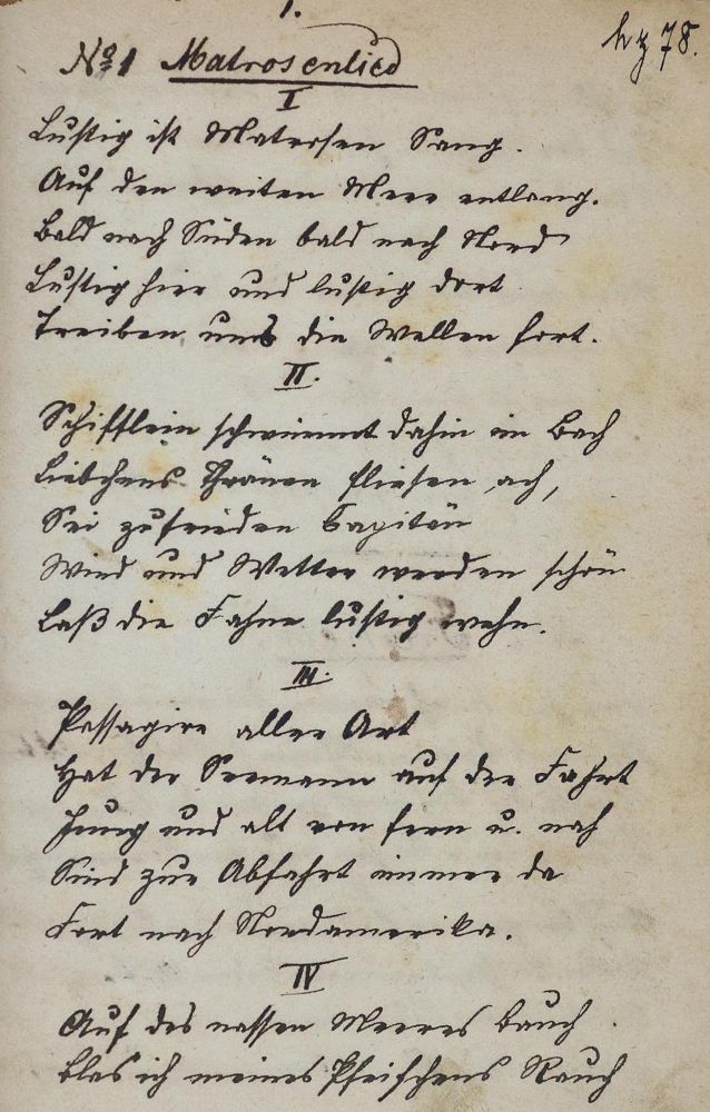 Große Abbildung Nr.1: 132-406 Liederbuch: (Musik, Handschriften)