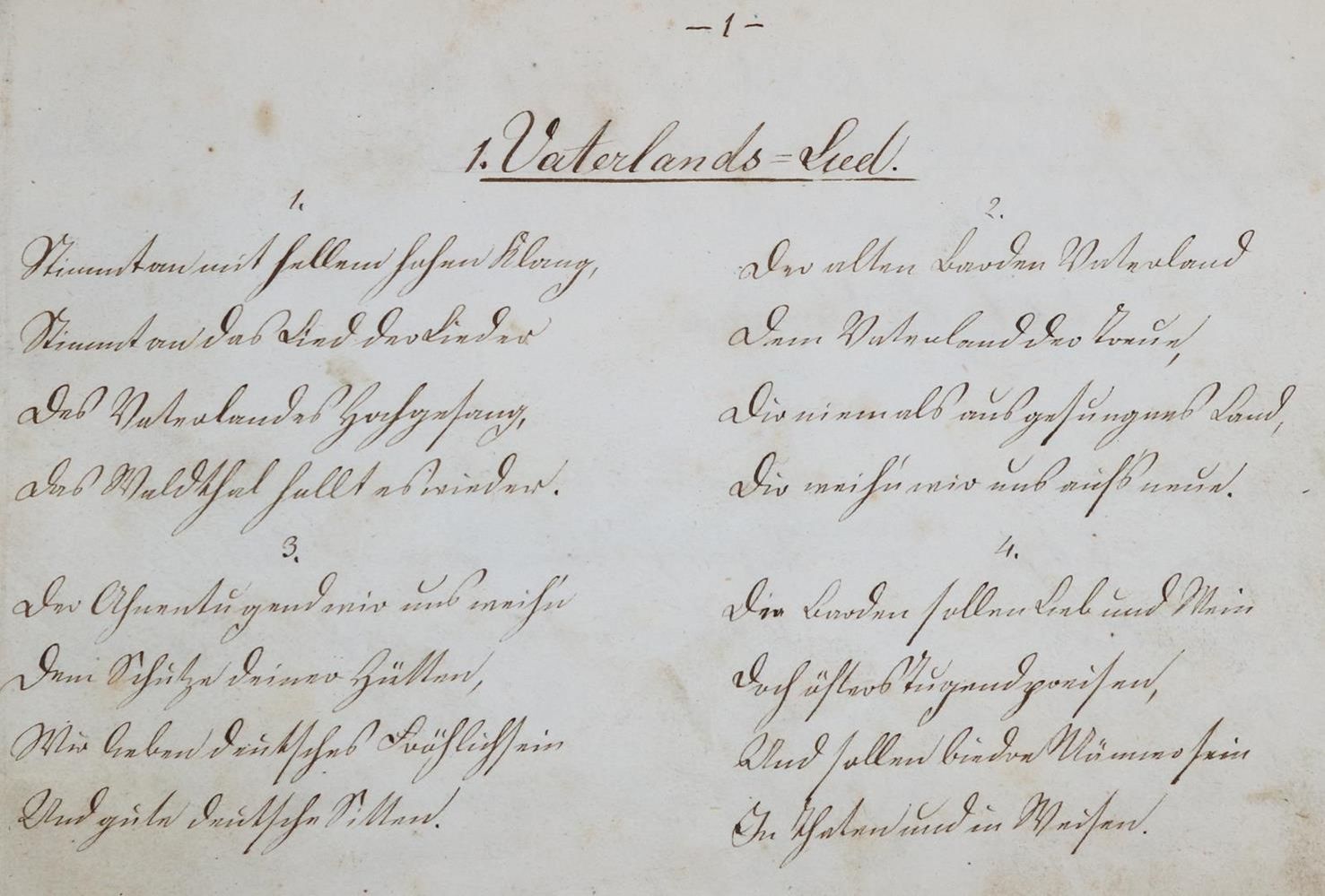 Große Abbildung Nr.1: 132-407 Liedersammlung: (Musik, Handschriften)