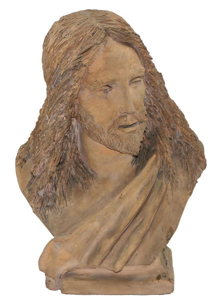 Große Abbildung Nr.1: 132-4095 Günther,A.: (Künstlergraphik, Skulpturen - Plastiken, Christusbüste)