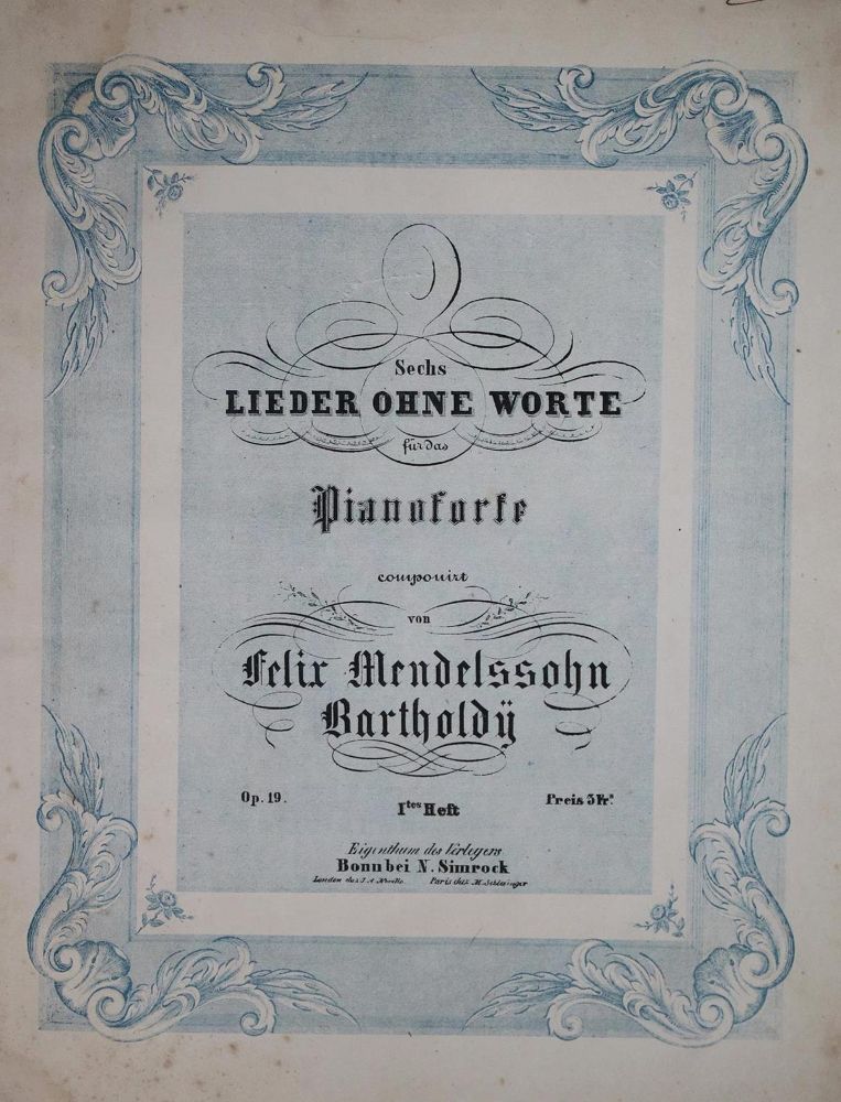 Große Abbildung Nr.1: 132-414 Mendelssohn-Bartholdy,F.: (Musik)