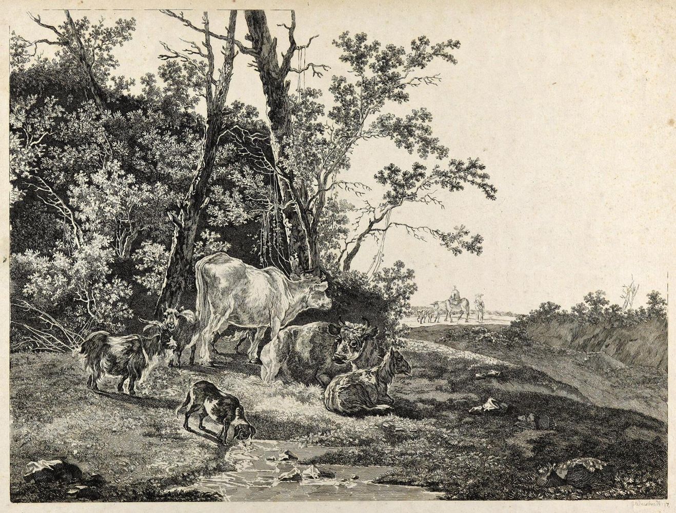 Große Abbildung Nr.1: 132-4242 Weisbrod, Carl Wilhelm: (Künstlergraphik)