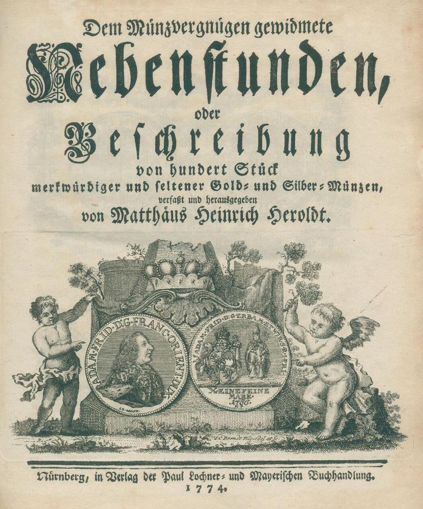 Große Abbildung Nr.1: 132-430 Heroldt,M.H.: (Numismatik u. Siegelkunde, Medaillen)