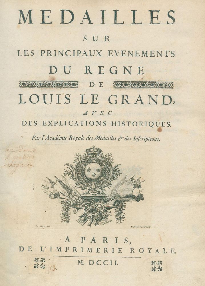 Große Abbildung Nr.1: 132-431 Medailles: (Numismatik u. Siegelkunde)