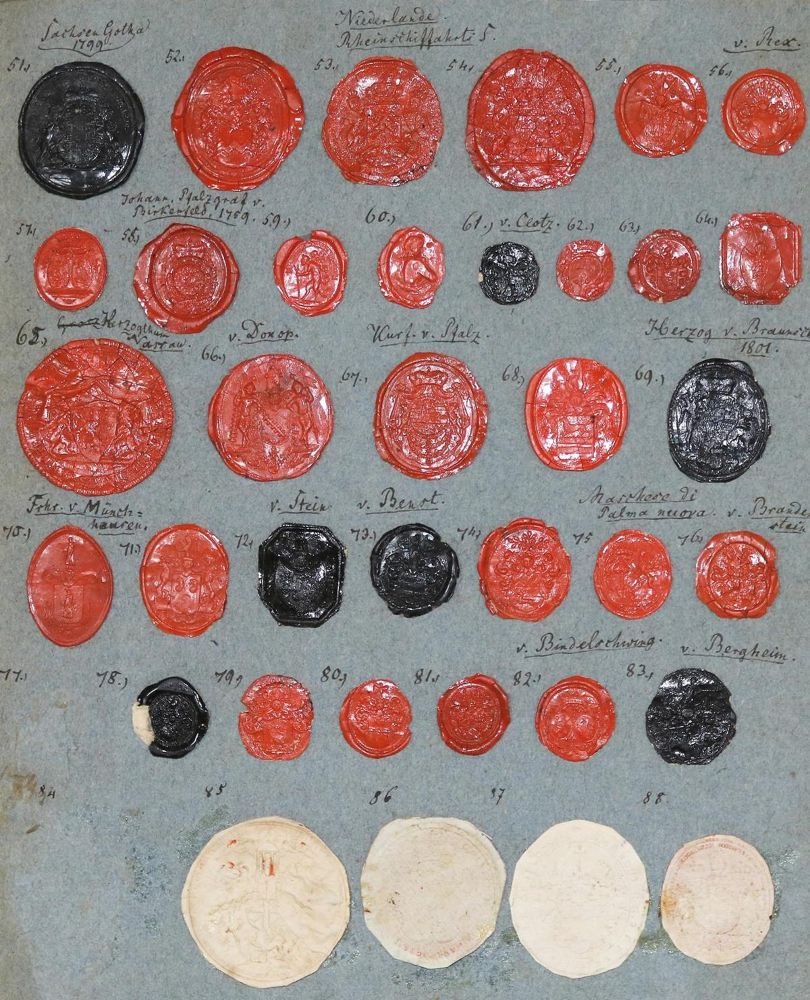 Große Abbildung Nr.2: 132-433 Siegelsammlung: (Numismatik u. Siegelkunde)