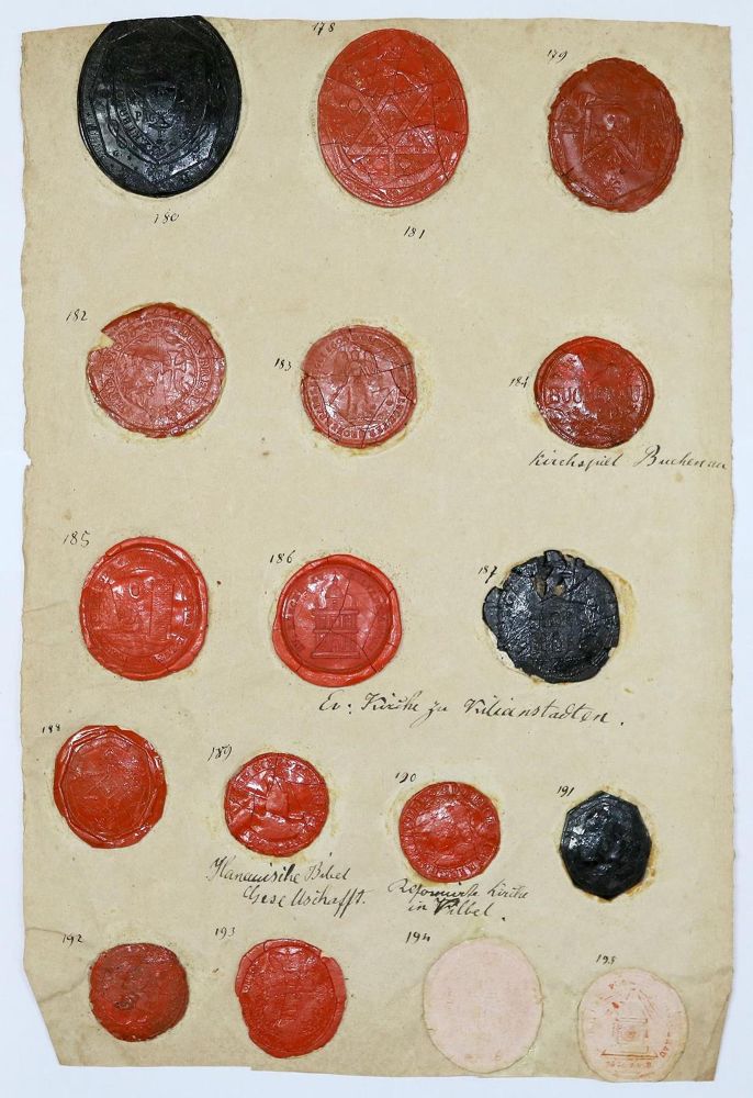 Große Abbildung Nr.3: 132-433 Siegelsammlung: (Numismatik u. Siegelkunde)