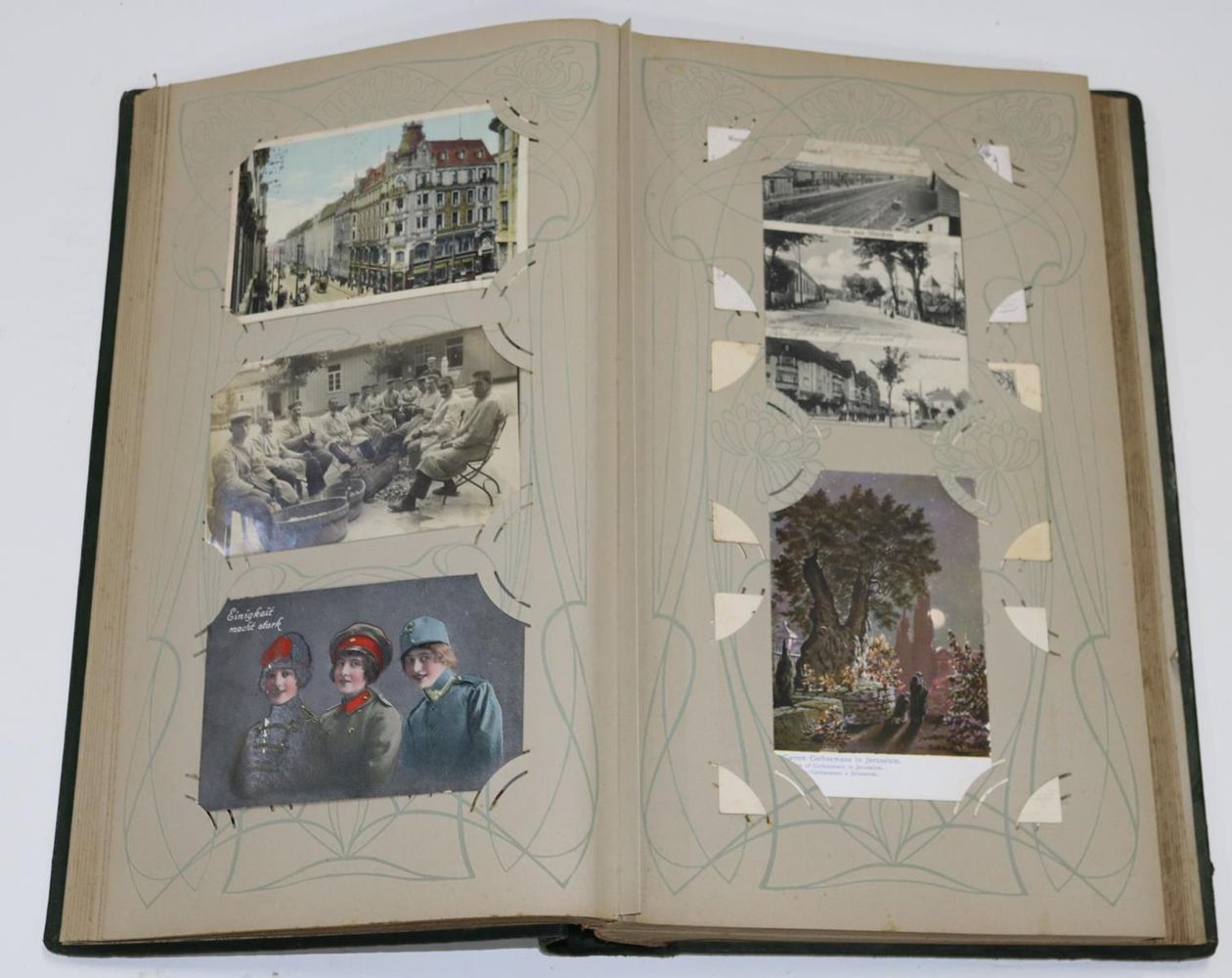 Große Abbildung Nr.3: 132-439 Jugendstil-Postkartenalbum: (Postkarten)