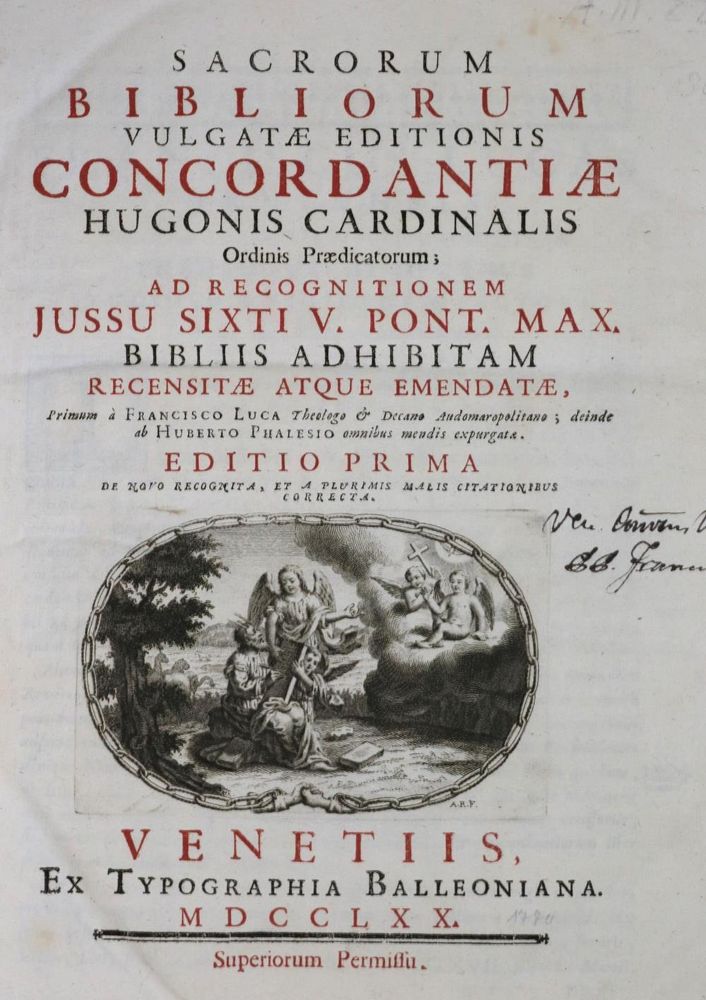 Große Abbildung Nr.1: 132-45 Luca,F.: (Bibeln, Konkordanz)