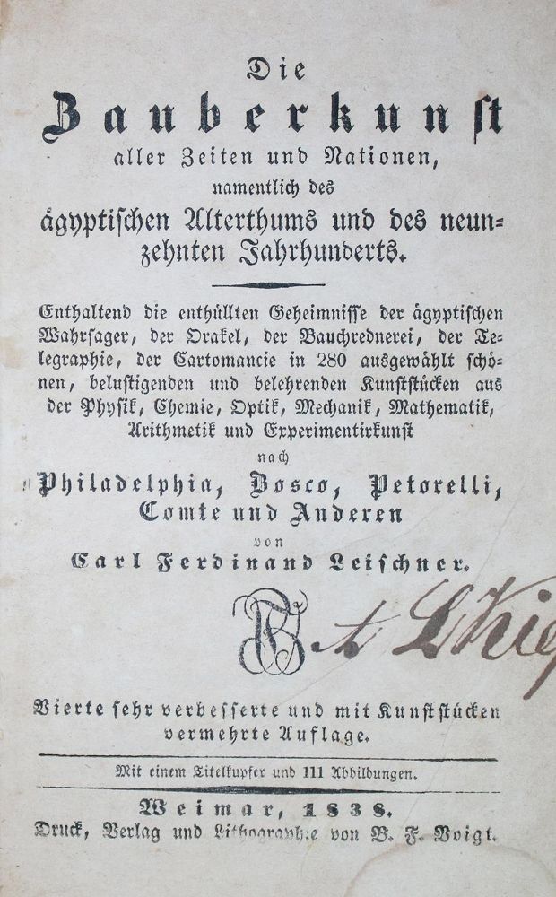 Große Abbildung Nr.1: 132-473 Leischner,C.F.: (Zauberei)