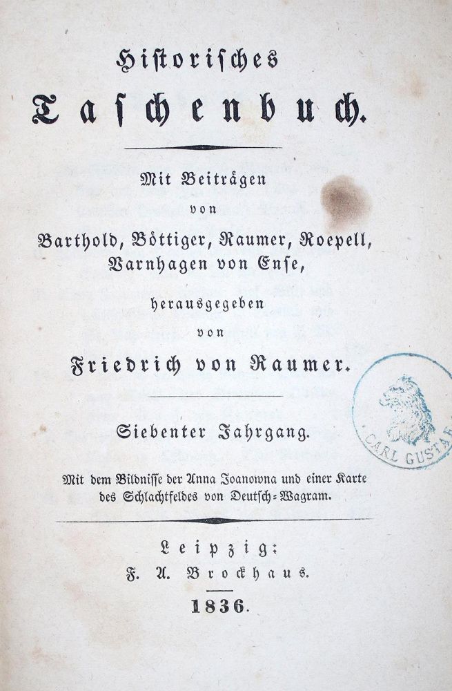 Große Abbildung Nr.1: 132-483 Raumer,F.v. (Hrsg.).: (Zeitschriften und Zeitungen)