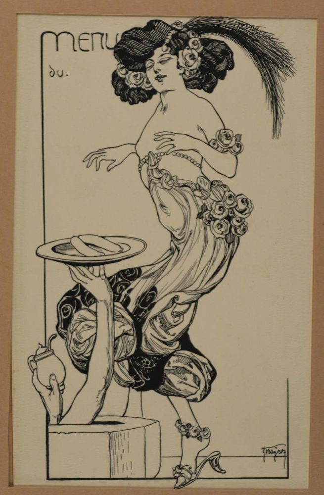 Große Abbildung Nr.31: 132-495 Menükarten.: (Küche und Haushalt, Gaststätten-Hotellerie)