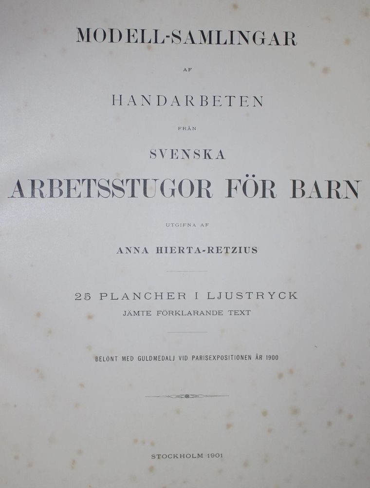 Große Abbildung Nr.2: 132-500 Hierta-Retzius,A.: (Küche und Haushalt, Handarbeiten u. Schneiderei)