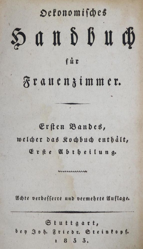 Große Abbildung Nr.1: 132-509 (Löffler,F.L.).: (Küche und Haushalt, Kochbücher)