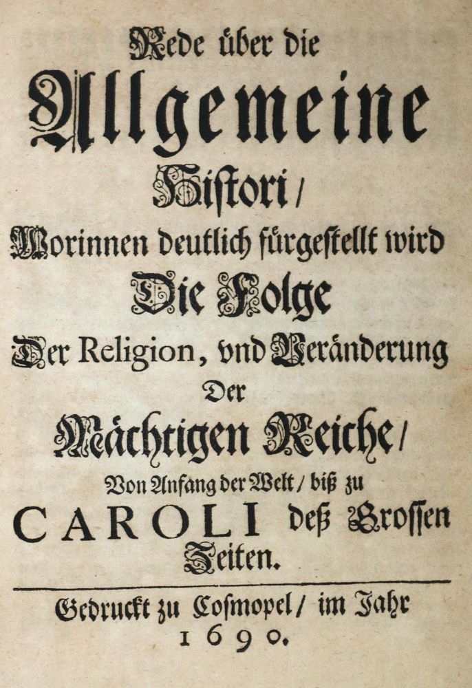 Große Abbildung Nr.1: 132-51 (Bossuet,J.B.).: (Alte Drucke, Handschriften und Theologie)