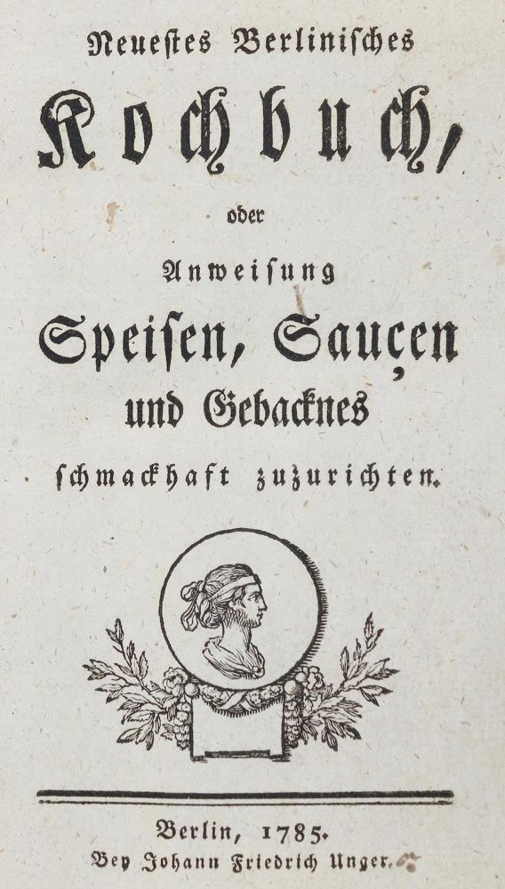 Große Abbildung Nr.1: 132-512 (Unger, Friederike Helene).: (Küche und Haushalt, Kochbücher)