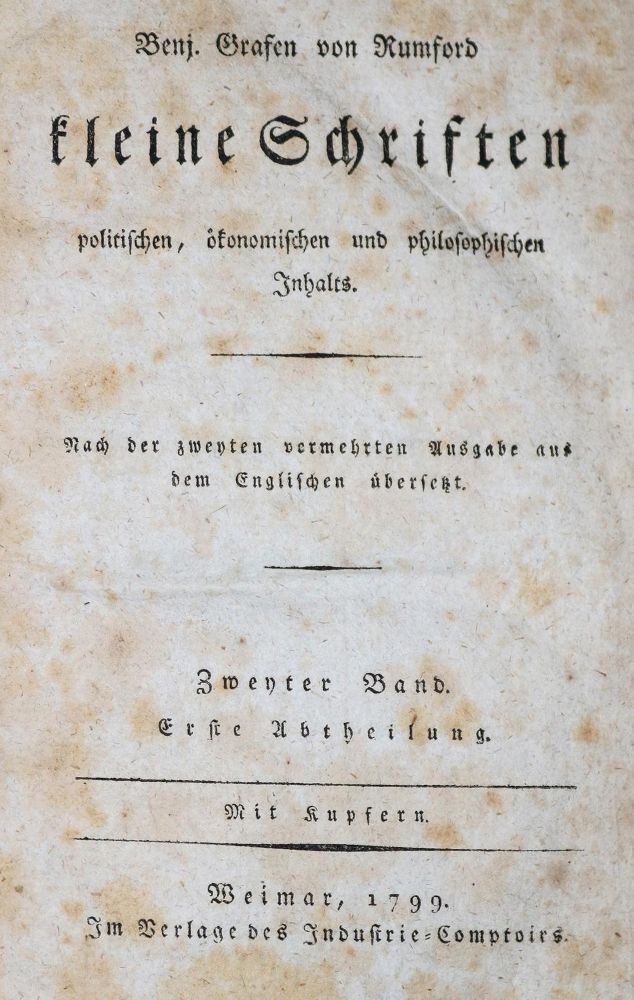 Große Abbildung Nr.1: 132-516 Rumford,B.: (Küche und Haushalt)