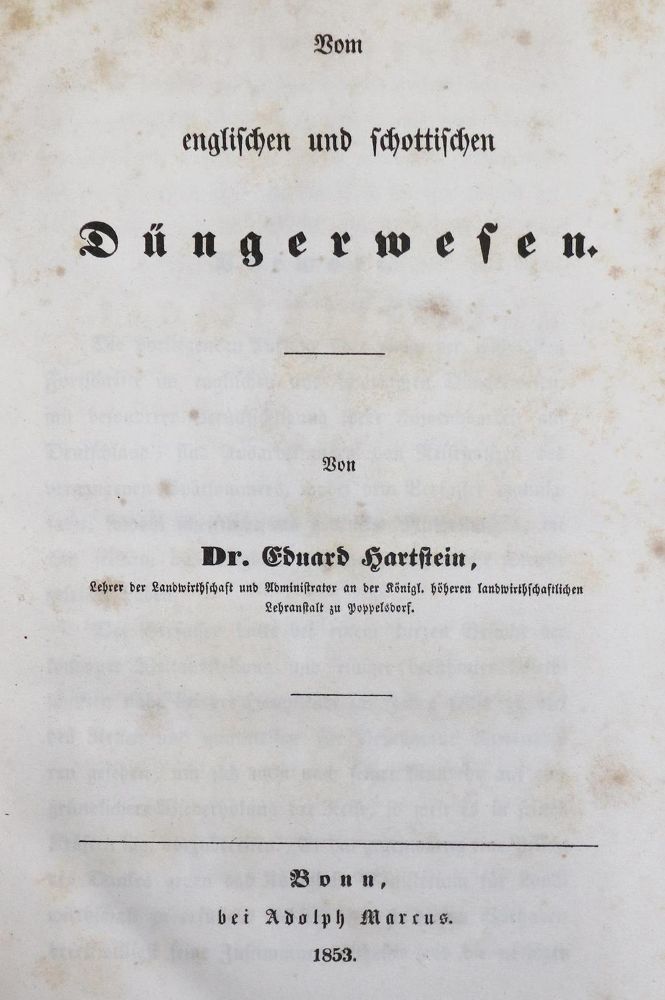 Große Abbildung Nr.1: 132-523 Hartstein,E.: (Land- und Forstwirtschaft, Landwirtschaft)