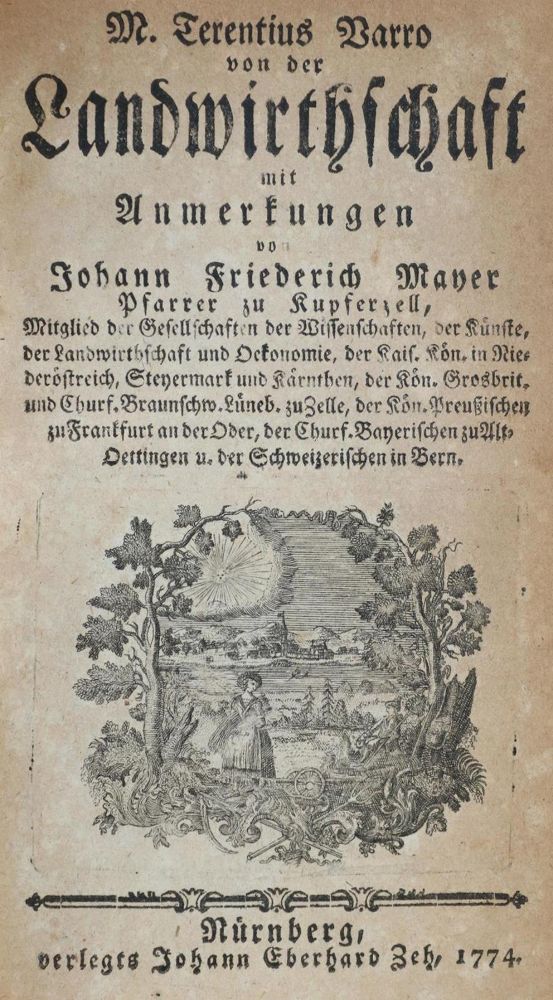 Große Abbildung Nr.1: 132-526 Varro,M.T.: (Land- und Forstwirtschaft, Landwirtschaft)