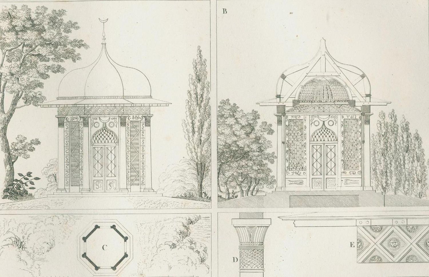 Große Abbildung Nr.2: 132-543 Krafft,J.C.: (Architektur, Garten)