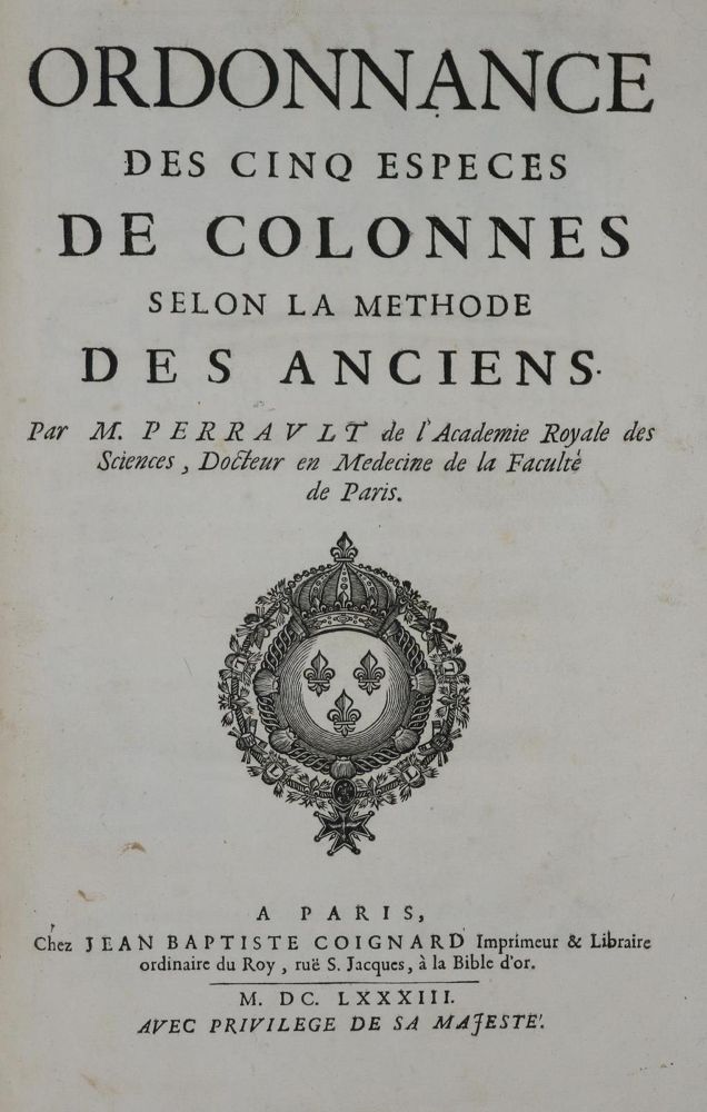 Große Abbildung Nr.3: 132-552 Perrault,(C.).: (Architektur)