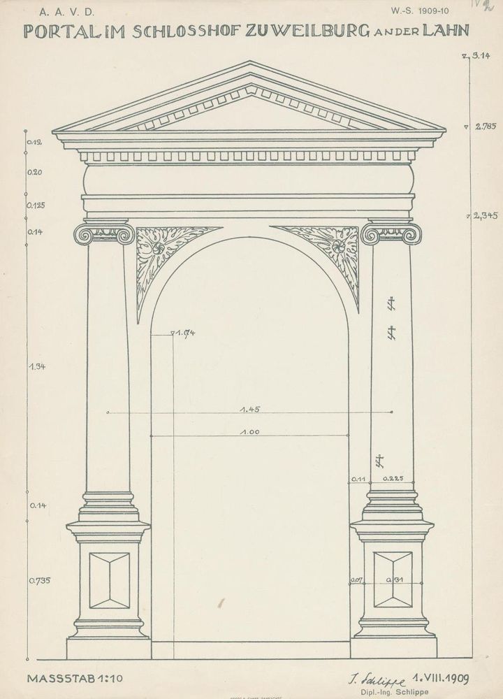 Große Abbildung Nr.2: 132-555 Schlippe, Joseph: (Architektur)