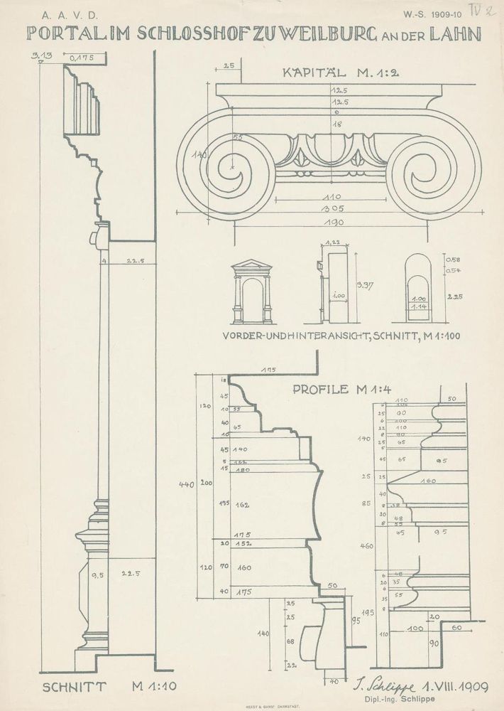 Große Abbildung Nr.3: 132-555 Schlippe, Joseph: (Architektur)