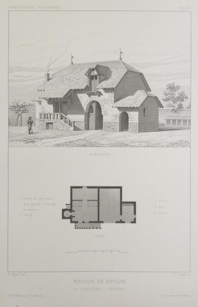 Große Abbildung Nr.1: 132-560 Viollet-le-Duc,E.: (Architektur)