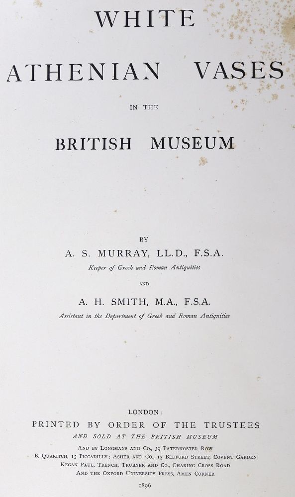 Große Abbildung Nr.1: 132-576 Murray,A.S. u. A.H.Smith.: (Griechenland, Vasen)