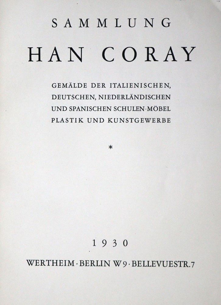 Große Abbildung Nr.3: 132-588 Cremer,J.: (Kataloge)
