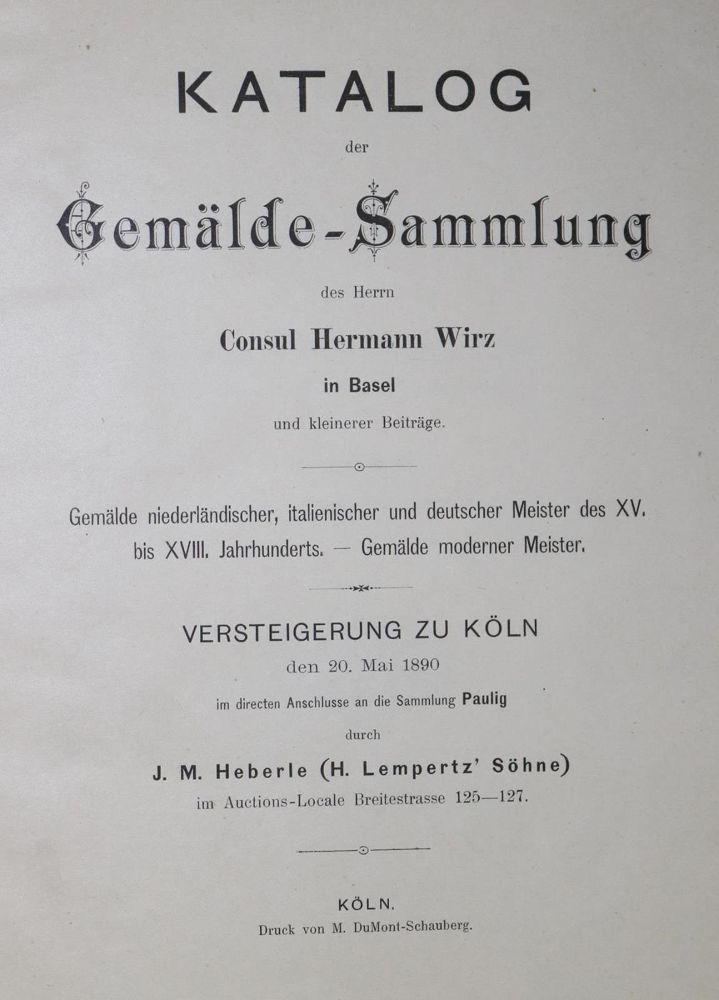 Große Abbildung Nr.1: 132-590 Heberle,J.M.: (Kataloge)