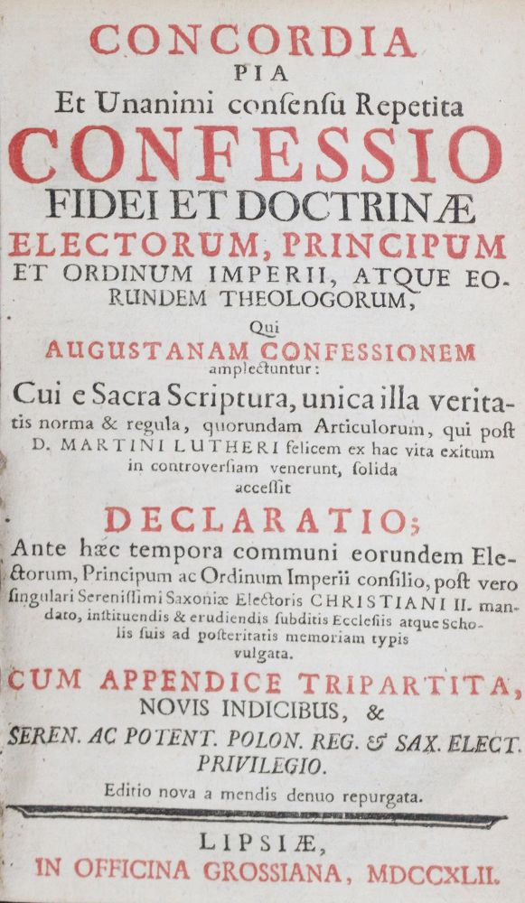 Große Abbildung Nr.1: 132-60 Concordia: (Alte Drucke, Handschriften und Theologie)