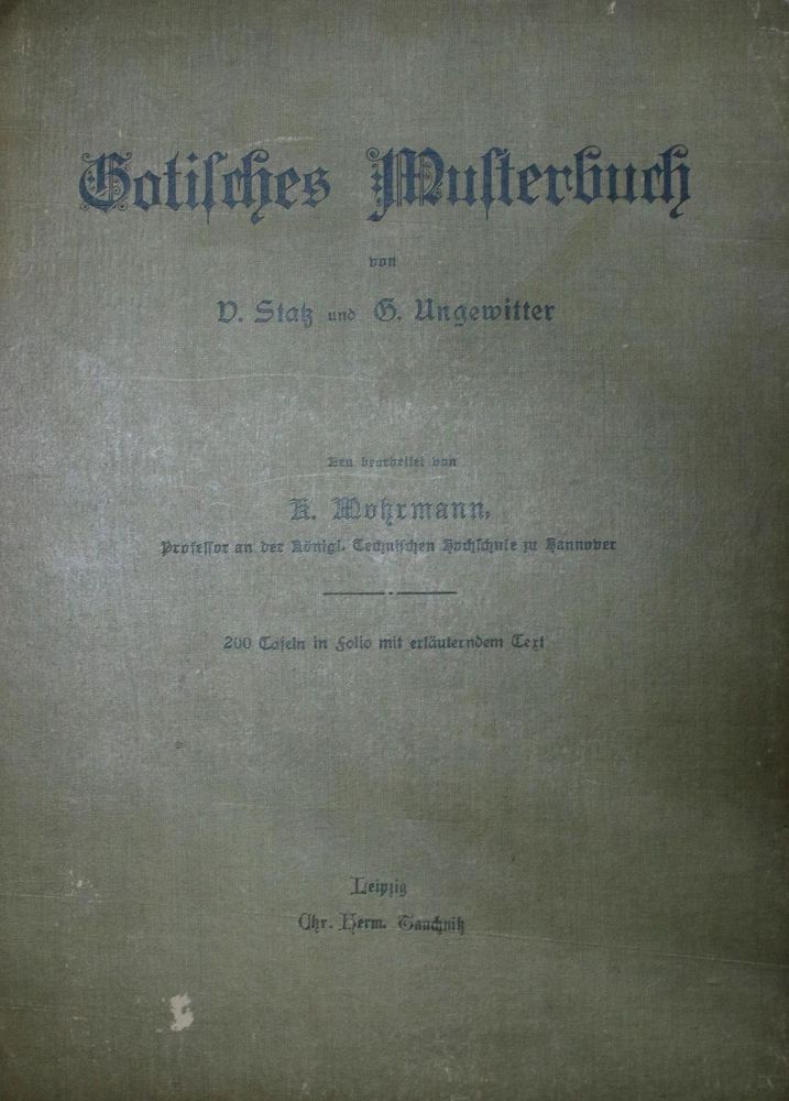 Große Abbildung Nr.3: 132-628 Statz,V. u. G.Ungewitter.: (Kunstwissenschaft)
