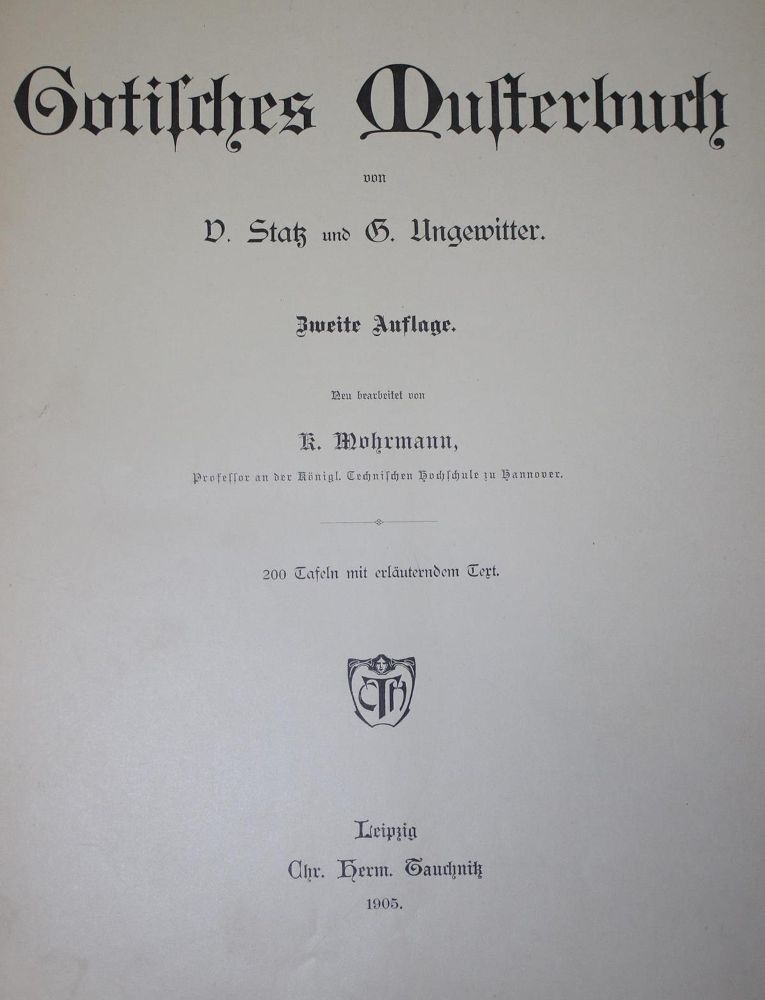 Große Abbildung Nr.4: 132-628 Statz,V. u. G.Ungewitter.: (Kunstwissenschaft)