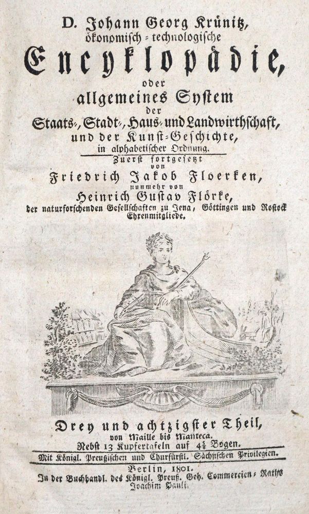 Große Abbildung Nr.2: 132-677 Krünitz,J.G.: (Lexika - Wörterbücher - Sprachwissenschaften)
