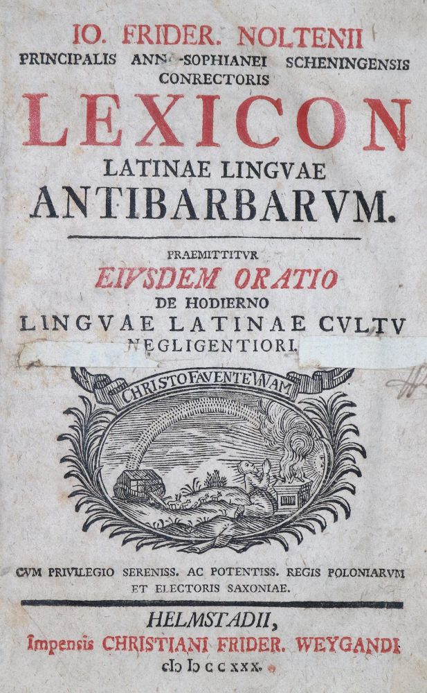 Große Abbildung Nr.1: 132-679 Nolten,J.F.: (Lexika - Wörterbücher - Sprachwissenschaften)