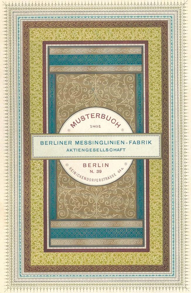 Große Abbildung Nr.1: 132-696 Berliner: (Typographie und Kalligraphie)