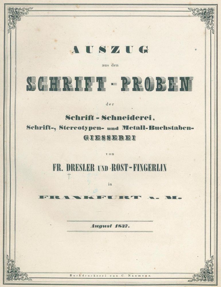 Große Abbildung Nr.1: 132-699 Dresler,Fr.u.K.Rost-Fingerlin.: (Typographie und Kalligraphie)