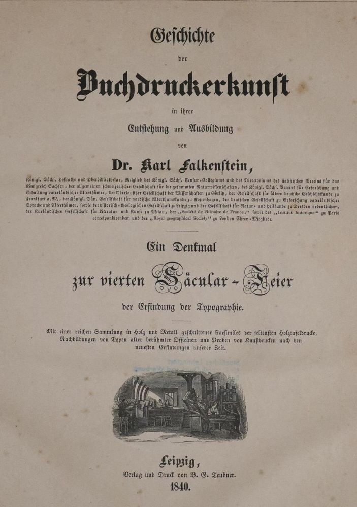 Große Abbildung Nr.1: 132-700 Falkenstein,K.: (Typographie und Kalligraphie)