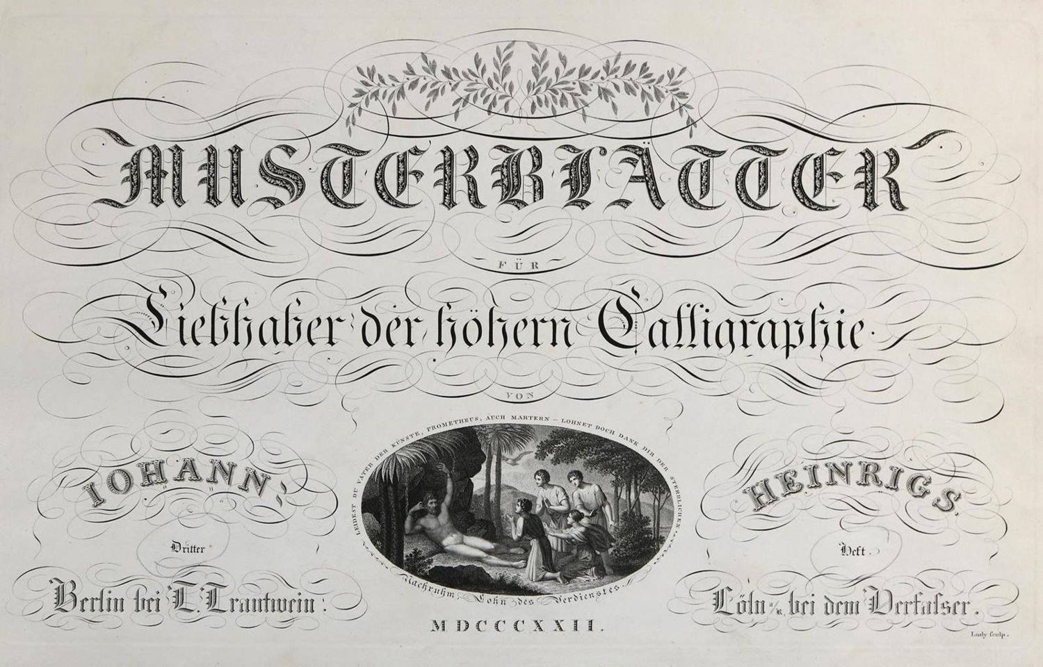 Große Abbildung Nr.1: 132-704 Heinrigs, Joh.: (Typographie und Kalligraphie)