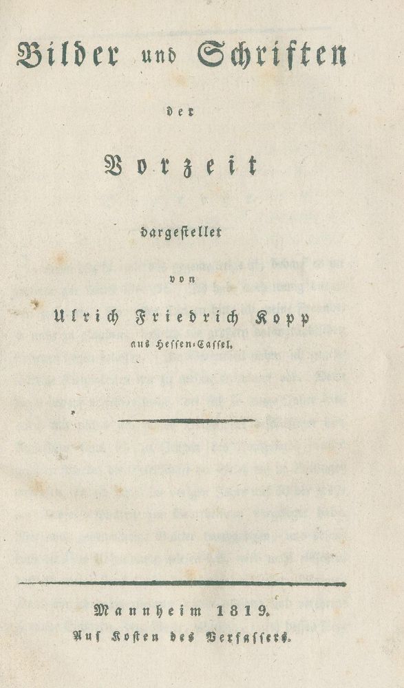 Große Abbildung Nr.1: 132-707 Kopp,U.F.: (Typographie und Kalligraphie, Kalligraphie)