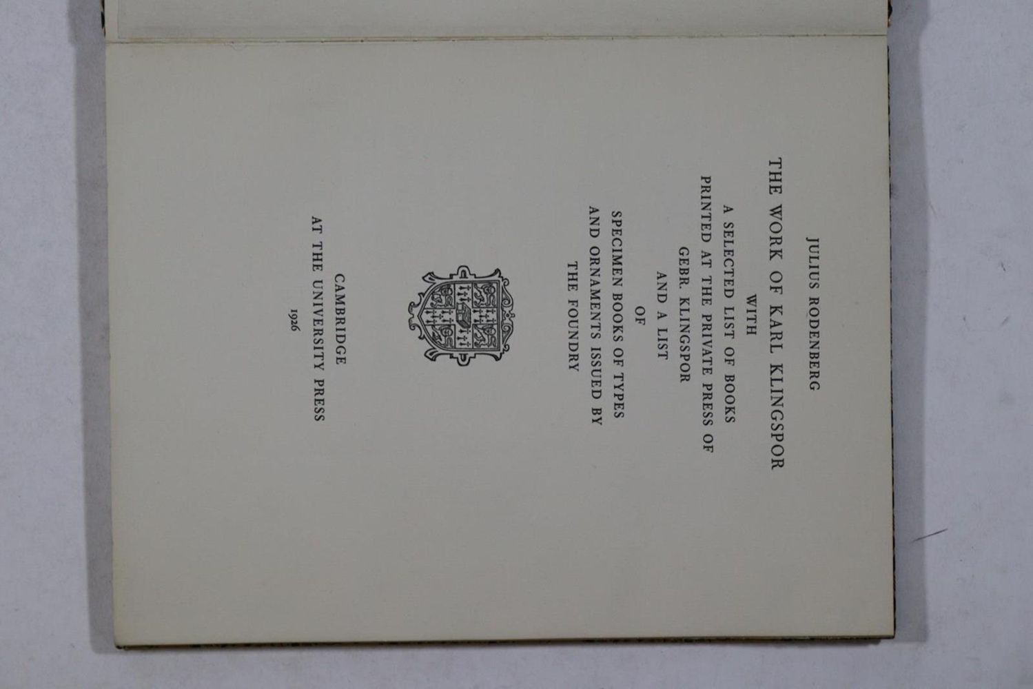 Große Abbildung Nr.2: 132-708 Klingspor Offenbach.: (Typographie und Kalligraphie)