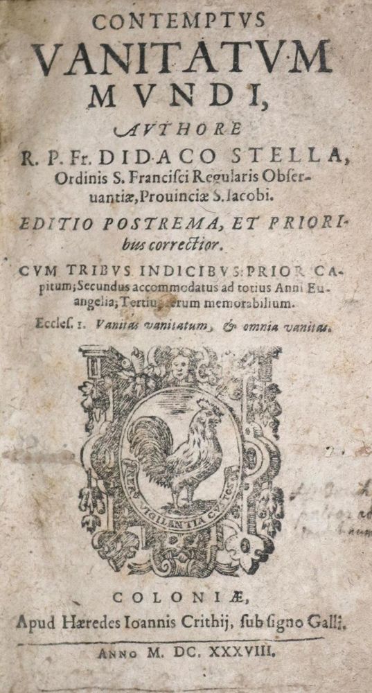 Große Abbildung Nr.1: 132-71 Estella,D.de.: (Alte Drucke, Handschriften und Theologie)