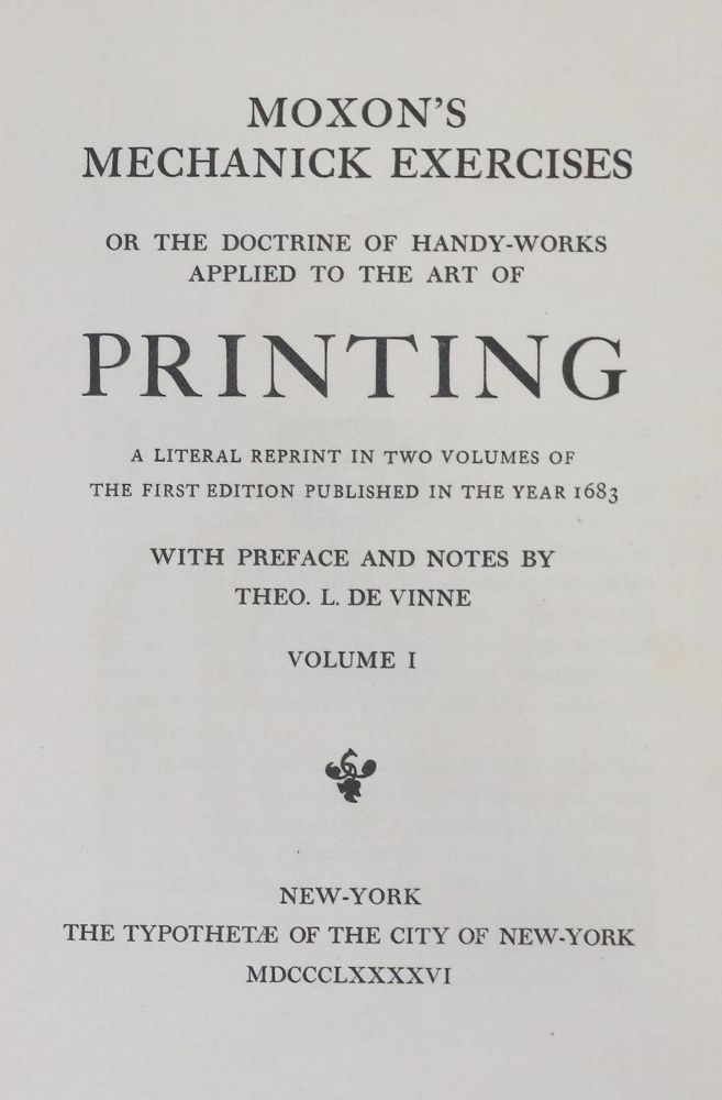 Große Abbildung Nr.1: 132-711 Moxon,J.: (Typographie und Kalligraphie)