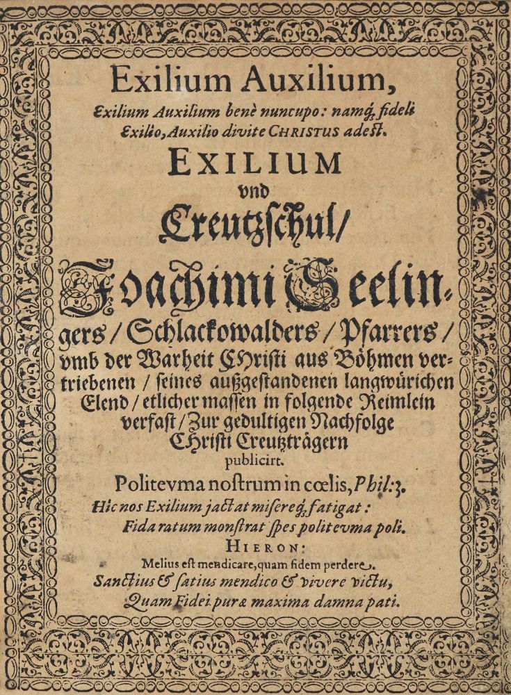 Große Abbildung Nr.1: 132-72 Exilium Auxilium,...: (Alte Drucke, Handschriften und Theologie)