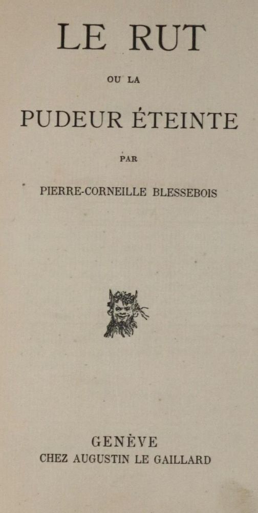 Große Abbildung Nr.1: 132-743 Blessebois,P.C.: (Erotika - Galantes)