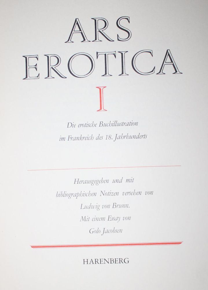Große Abbildung Nr.1: 132-745 Brunn,L.v. (Hrsg.).: (Erotika - Galantes)
