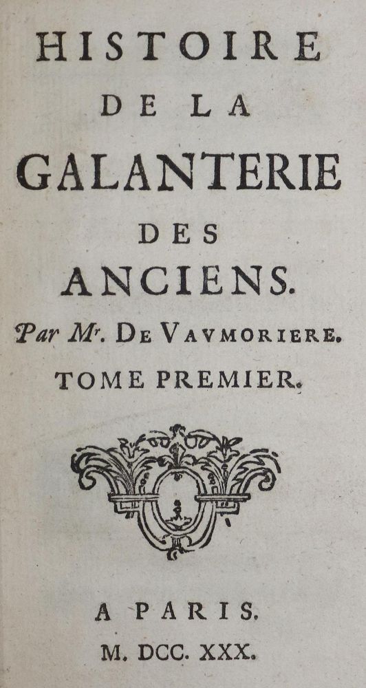 Große Abbildung Nr.1: 132-755 Vaumoriere,(O.)de.: (Erotika - Galantes)