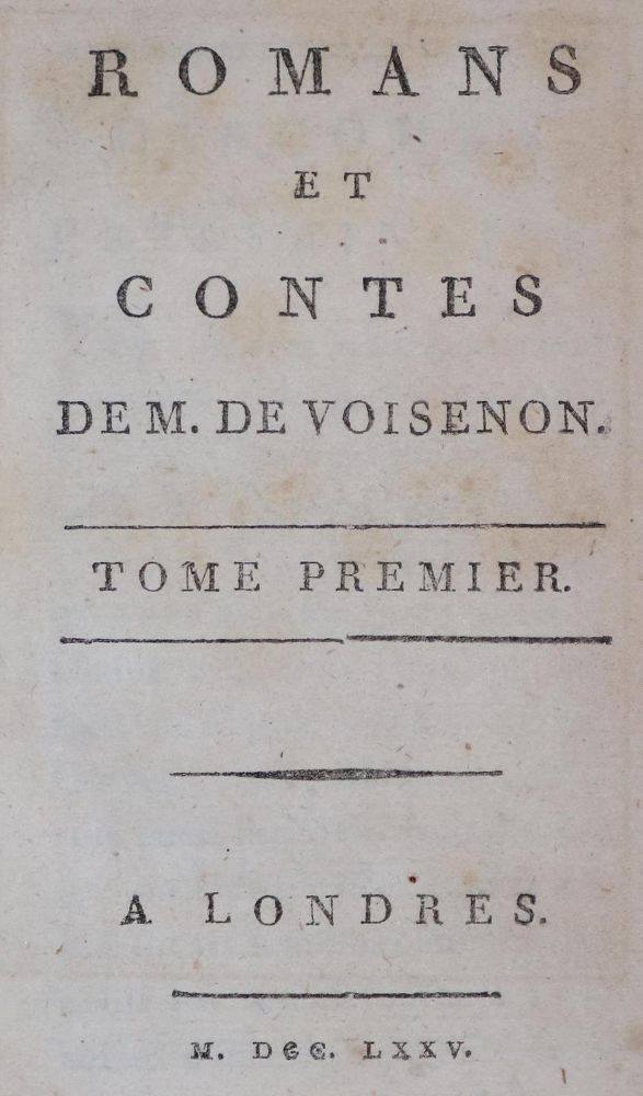 Große Abbildung Nr.2: 132-757 Voisenon,(C.H.de Fusee)de.: (Erotika - Galantes)