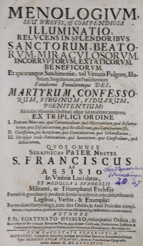 Große Abbildung Nr.2: 132-77 Hueber,F.: (Franziskaner)
